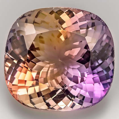 Ametrine cushion cut